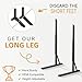 EZISE Universal TV Stand Legs for 35-75 Inch LCD/LED/OLED TVs, Tabletop TV Mount Base with 7 Height Levels, Heavy Duty Steel Frame TV Feet Holds up to 120lbs, Max VESA 800x400mm