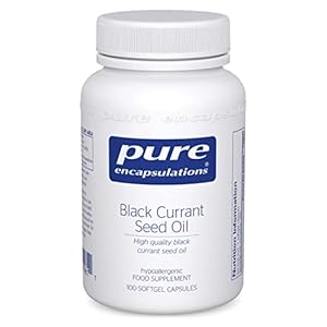 Pure Encapsulations – Black Currant Seed Oil 500mg – Black Currant Seed Oil – 100 Softgel Capsules