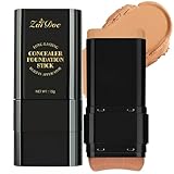 ZAIDOC Concealer Foundation Stick, 2-in-1 Long-Lasting Foundation and Concealer with Brush, Creamy Full Coverage for Dark Circles & Blemishes, Hydrating Olive & Camellia, 2.09 Oz (05#)