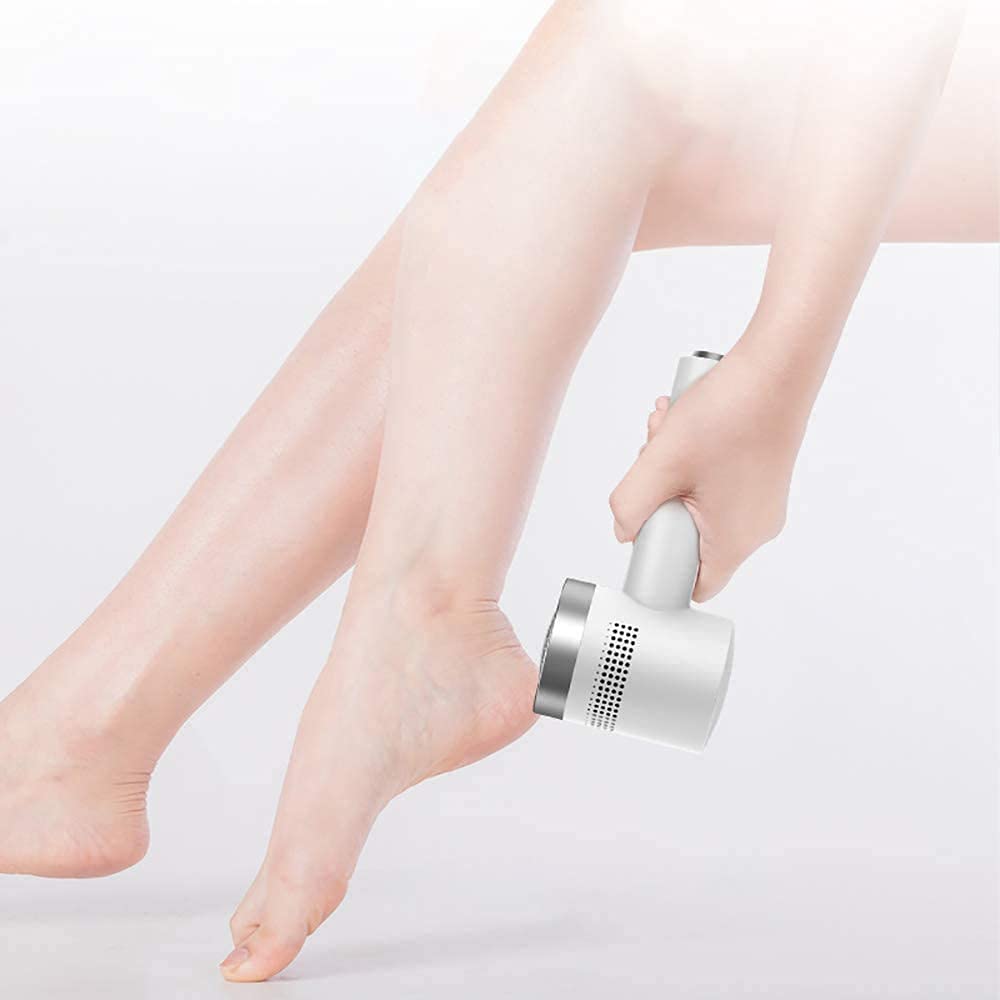 Lima eléctrica para pies Removedor de Callos al vacío Removedor de Callos Profesional Recargable Alimentado por USB Pedicura Herramientas para el Cuidado de los pies para Talones agrietados