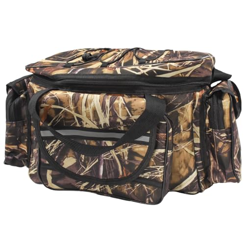 Auptiz Sac de Peche, Sac à Bandoulière Multifonctionnel Sac de pêche, Grande capacité Sac à dos de pêche léger Outdoor Sac de hanche Équipement de...