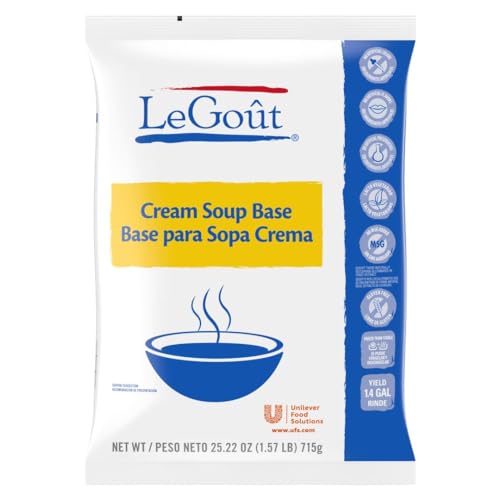 Image of LeGout Cream Soup Base Pouches, 25.22 Oz, 6 Pack | Gluten Free, Vegetarian, No Added MSG, 120 Servings, Thickens in 1 Minute, for Sauces, Dips & Casseroles