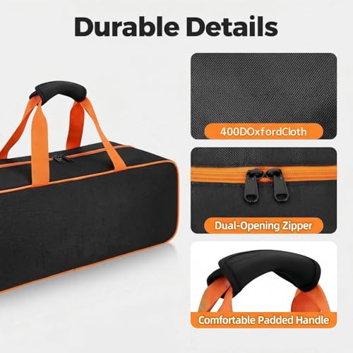 Bolsa para herramientas de parrilla resistente y de gran capacidad miniatura 4