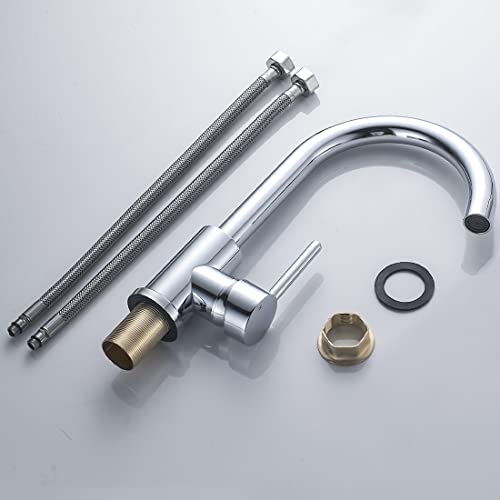 Robinet de cuisine pivotant sans fuite mitigeur eau chaude froide durable