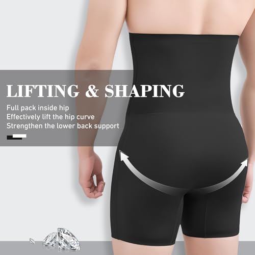 Men's Shapewear Lightweight Tummy Control Boxer Brief Compression Short Body Waist Slimming Shaper Butt Lift Underwear4