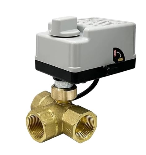 Vanne à bille électrique 3 voies automatique pour l'arrosage du jardin en DC12V 24V