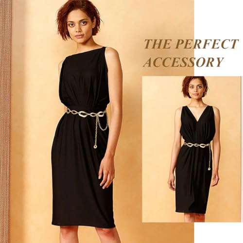 Suyi Waist Chain for Women Ladies Chunky Chain Belt for Dresses3