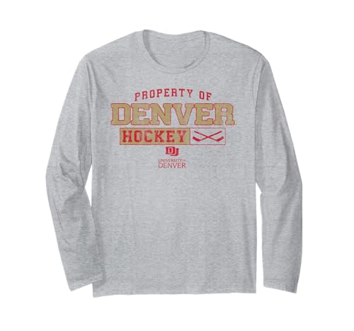 Denver Pioneers Hockey Vintage Property Officially Licensed Long Sleeve T-Shirt