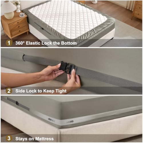 Fitted Sheet Only Queen with Dual Straps and Buckles 1000 Thread Count - image 2