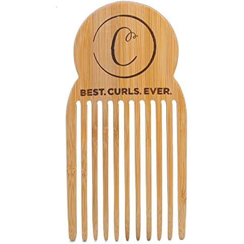 Controlled Chaos As Seen on Shark Tank Big Detangling Comb Hair Pick – Anti Static Bamboo Hair Pick for Thick Curly Hair, Long Tooth Detangler Wooden Comb for Men, Women & Kids Cover