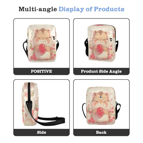 Sweet Cherry Animal messenger bag for women Crossbody Bags For Women Small Croos Body Purses Adjustable Strap for School School4