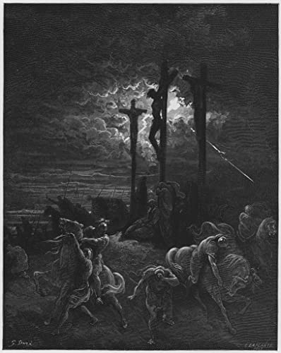 Tableau Bible les ténèbres à la crucifixion pour salon élégant