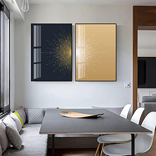 Toile d'art mural nordique Starlight | Impression giclée haut de gamme 2 pièces 70x100cm