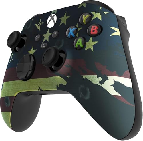 Image of Custom Controllerzz Wireless Controller for Microsoft Xbox Series X /S & Xbox One - Custom Soft Touch Feel - Custom Xbox Series X /S Controller (X /S US Flag)