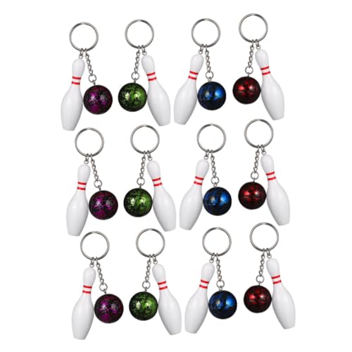 Porte-clés bowling miniature pour anniversaire et cadeaux d'invités