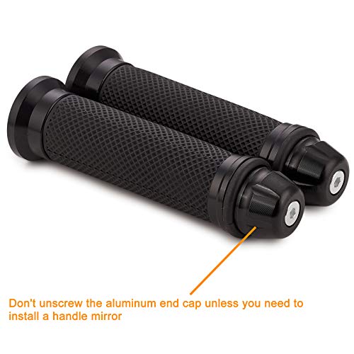 DKMOTORK 0186 Motorcycle Handlebar Grips 22/24mm for Pit Dirt Bike Honda Black - Thumbnail 5