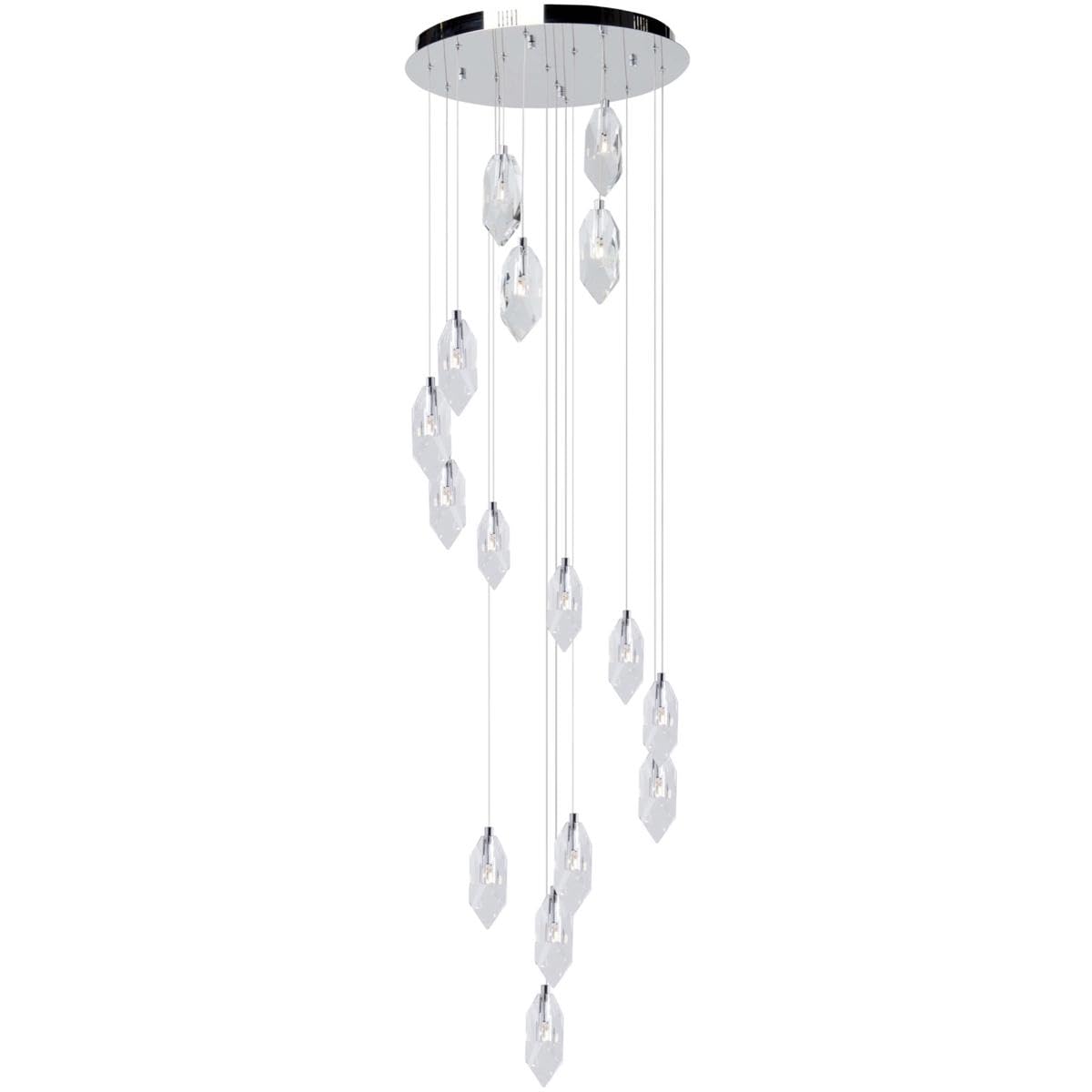 Artcraft Lighting Artcraft AC7046 Contemporary Modern 16 Light Chandelier from Doccia Collection in Chrome Finish, 20.50 inches