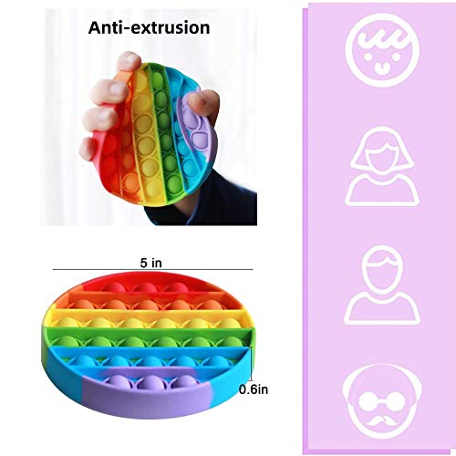 PUTOWUT Pop Pop Bubble Fidget Toy Silikon Sensorisches Zappeln Spielzeug, Autismus Special Needs Stressabbau, Toys for Kids Adults Angst Relief