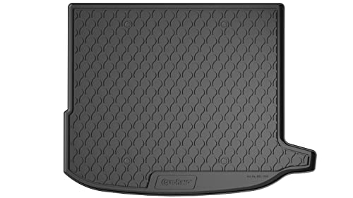 Gledring Rubbasol (Gummi) Kofferraumwanne kompatibel mit Mercedes GLC Coupe (C253) 2016- (mit Gepäckraumpaket inkl. Netz an Linkerseite), Schwarz