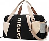 Bolsa Mala de Mão 10kg Viagem Academia Bordo Grande Avião – Compartimento para Tênis, Área Seca e Molhada, Alça Ajustável, Ideal para Viagens e Academia (Preto)