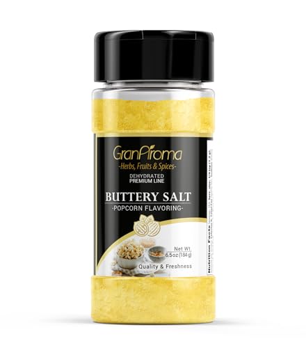 GranAroma Buttery Salt Seasoning, Popcorn Seasoning, Cinema Style, Delicious Flavor