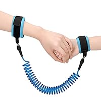 Bracciale Anti-Smarrimento Per Bambini - Cintura Di Sicurezza Con Cavo 2.5 M, Regolabile, Blu E Rosa - Foto 4