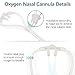 ANSNF Super Soft Nasal Cannula, 7Ft Standard Oxygen Cannula for Adults, High Flow Cannula Nasal Tubing, Kink Resistant (5 Pack)