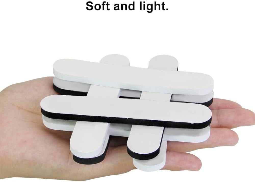 20 Pieces Hat Size Reducer Foam Hat Sizer Reducing Tape Cap Sweat Band for Cloche hat,Baseball cap,Peaked cap,Sun helmet Top Hat (Black and White)