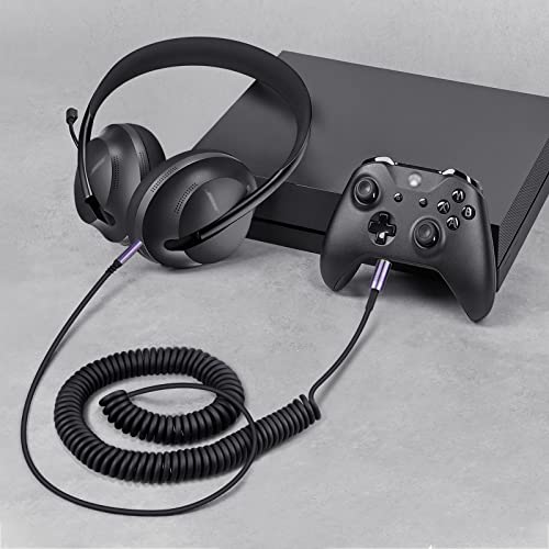 Coiled Audio Cable Replacement For Bose Qc45(Quietcomfort 45) / Qc35 / Qc25 / Nc700 Headphones, 2.5Mm To 3.5Mm(1/8”) Extension Aux Cord 4Ft To 14Ft #TOP2