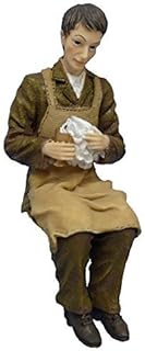 Melody Jane Dollhouse People Victorian Servant Polishing Silver Resin Figure