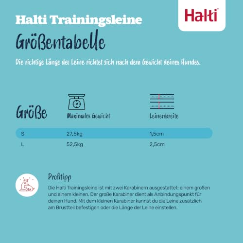 Halti Doppelführleine für Hunde | Größe Klein, Wüstensand, 2 m