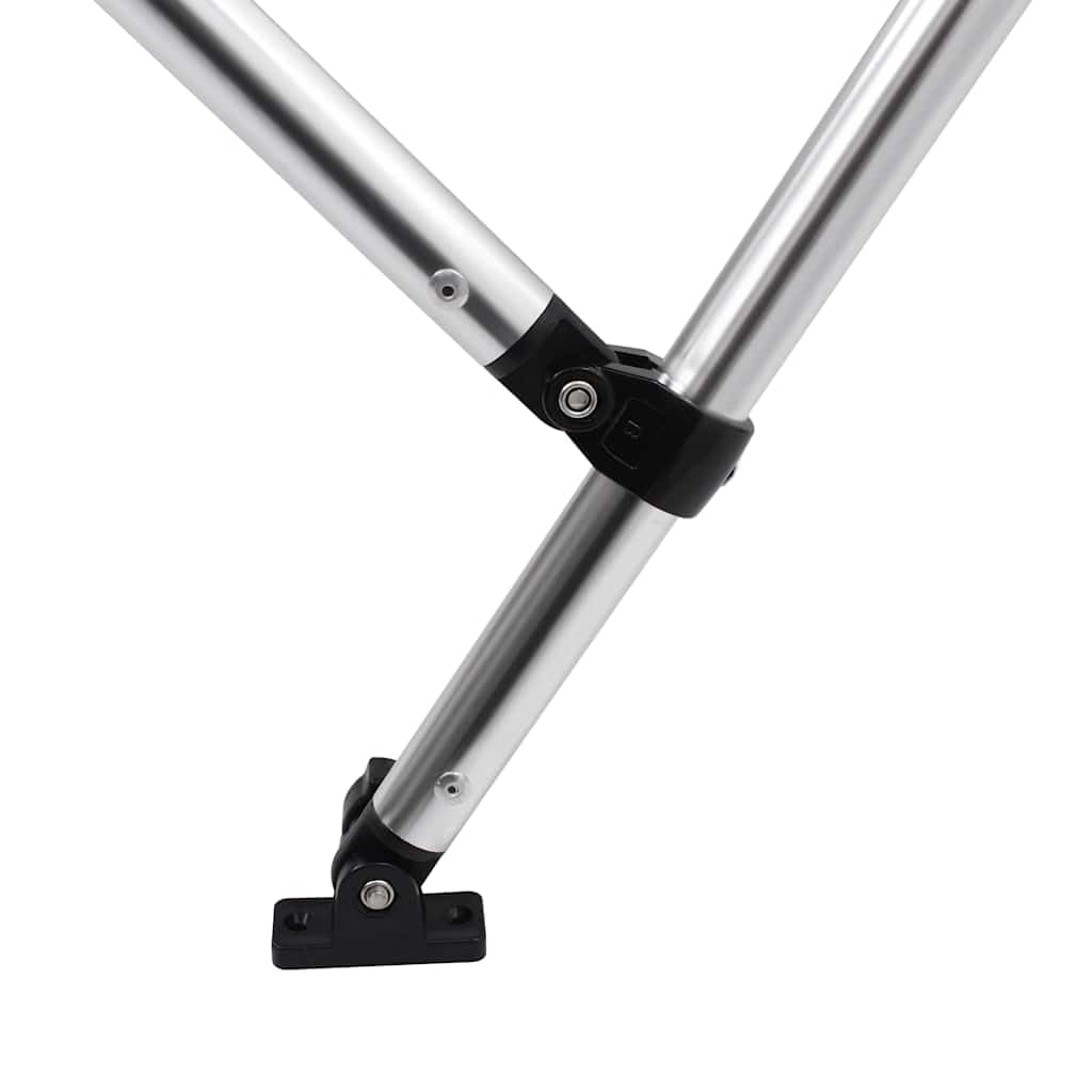 Bimini Top a 3 Archi per Barche, Tetto Parasole Barca con Telaio in Alluminio, Tettuccio Protettivo Pieghevole, Larghezza 170-182 cm, Altezza 137 cm