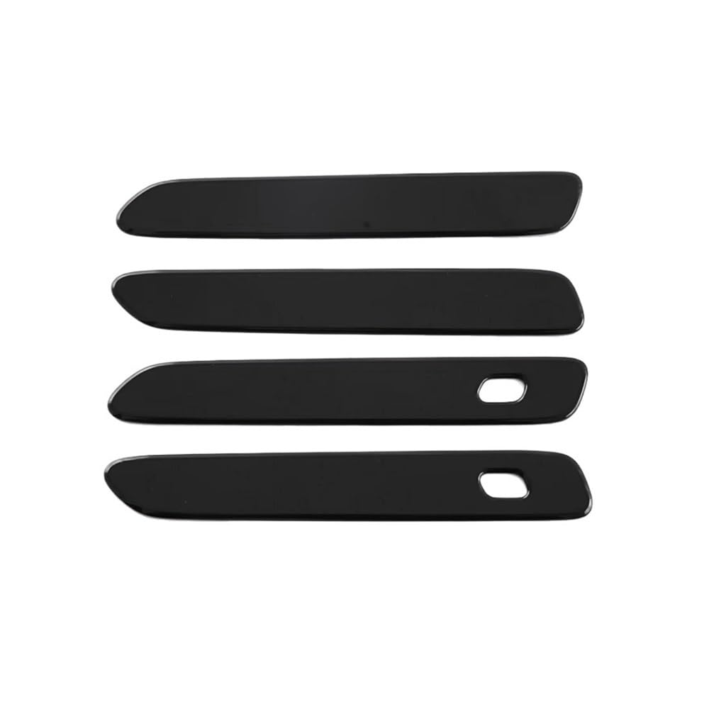 Bikkjbk Black Car Vehicle Door Handle 4Pcs Exterior Outer Door Handles Trim Cover For Byd For Seal For For Atto 4 Car Sliding Handle