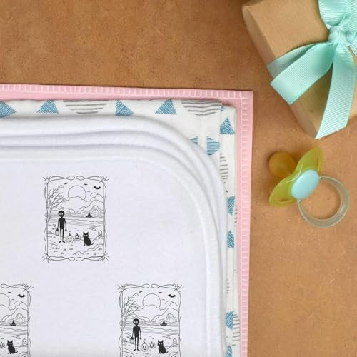 Azeeda 'Halloween at The Beach' Baby Burp/Wash Cloth (BC00029360)3
