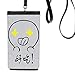 Delicious Black Cute Chat Happy Pattern Phone Wallet Purse Hanging Mobile Pouch Black Pocket