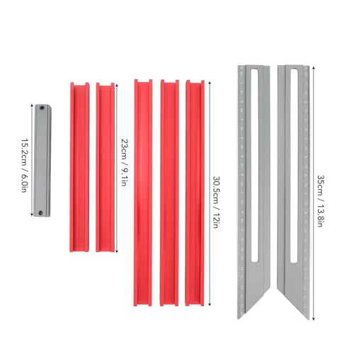 Gabarit de marche d'escalier réglable et précis avec marquages gravés pour coins difficiles - 3