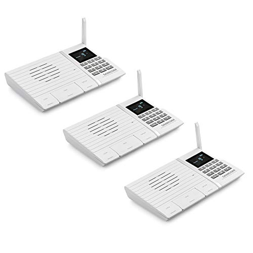 Wireless Intercom System, SAMCOM FTAN20A 20 Channels 3 Code Security Ultra-Thin Room to