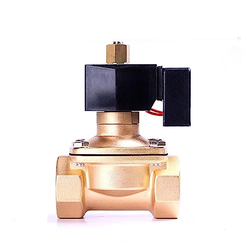 Électrovanne en laiton 1 1/2 pouces 220V normalement ouverte pour circuit eau - 2