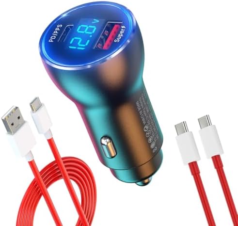 for One Plus Car Charger Super 100W 80W 65W Charge for OnePlus 15...