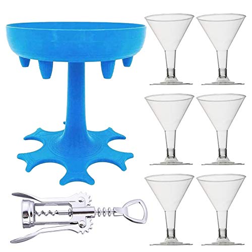 Schnapsglas-Spender mit 1 Weinkorkenzieher und Halter, langlebig, praktisches Werkzeug, Lebensmittelqualität, Kunststoff, Bar-Schnapsspender, Cocktail-Spender Cover