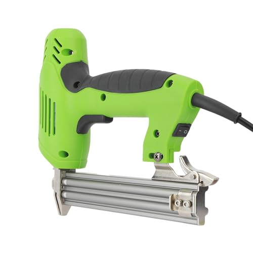 Warkul Pistola grapadora eléctrica, 1800 W, resistente, verde, estilo moderno, ideal para tapicería, madera y proyectos de bricolaje