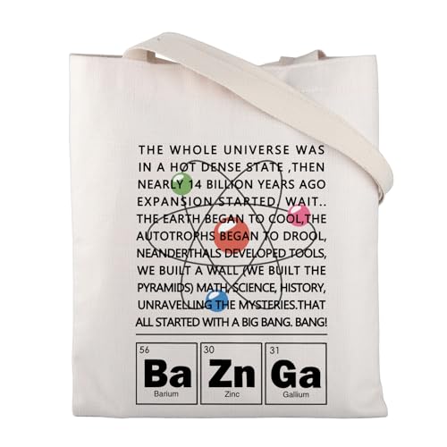 Sac fourre-tout Big Bang Theory en toile bleu taille large pour les fans