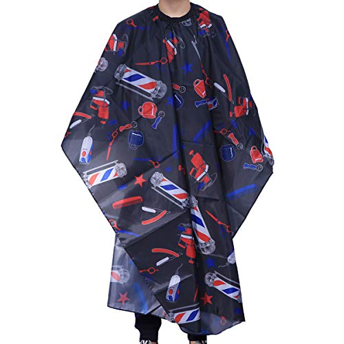 Frcolor Hair Cutting Barber Cape Waterproof Hairdressing Salon Aprons Gown (Black) #TOP2