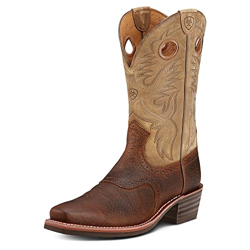 Ariat Mens Heritage Roughstock Western Boot Earth/Brown Bomber...