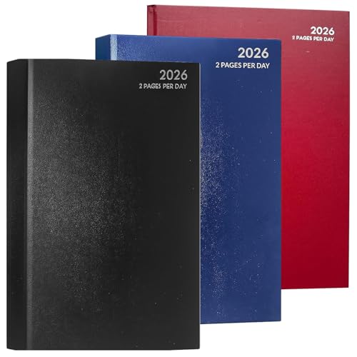 Image of Mantraraj 2026 Diary Premier Quality A4 Two Full Pages Per Day Desk Diary For Hotels Restaurants Exclusive Office Diaries | Year Planner 2026 X 1 Random Color Sent
