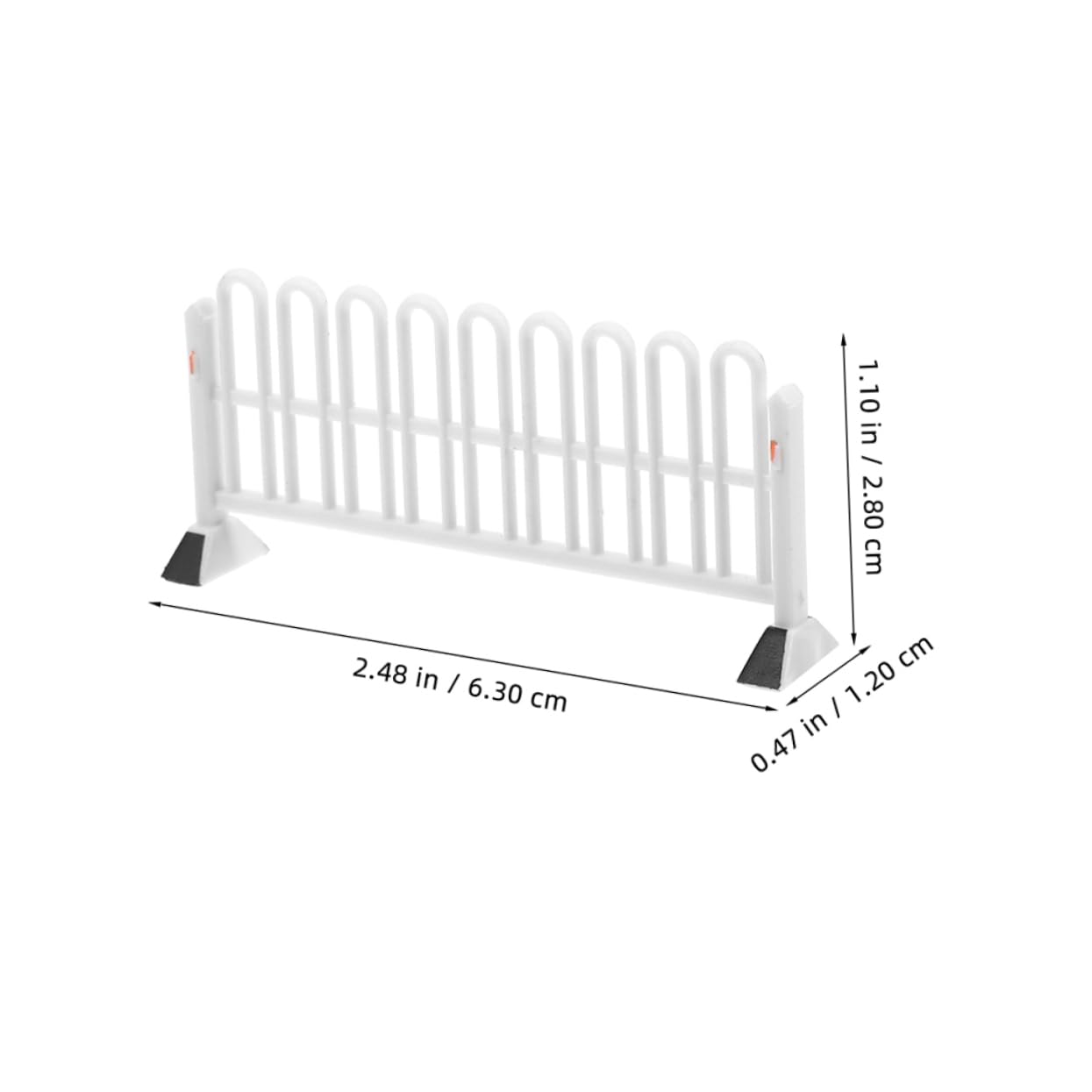 HONMEET 10pcs Miniature Traffic Sign Toys Roadblocks Barrier Fence Barricade Road Model for Dollhouse Micro Landscape Decor Simulation Toys