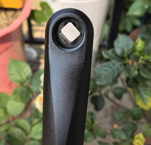 THALOUS Universal Bike Crank Arm 170mm Bicycle Left Crank Arm Available in Diamond Hole for MTB Mountain Bike Road Bike Ebike City Bike Exercise Bike - Thumbnail 5