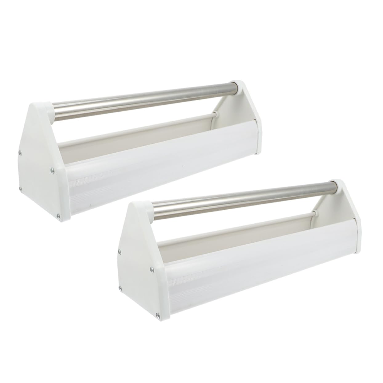 Comedero para Pájaros de Plástico Acero 2 Piezas Blanco | Anti-salpicaduras, Ligero y Resistente al Desgaste, Fácil de Limpiar, para Parques y Jardines
