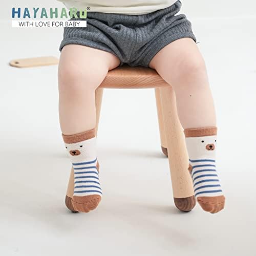 HAYAHARU Anti-slip Baby Socks 0-5 Years Old Fox SMALL - Image 2