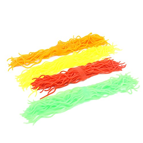 Samsfx Fly Tying Materials Squirmy Wormy Soft Worm Lures Flie Making Assorted Colors (Fi Orange) #TOP3